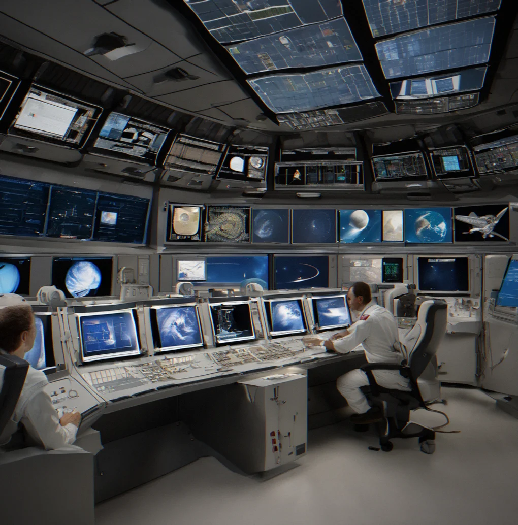 An academic historian sits at a desk with printed Apollo flight director logs open, comparing them side by side with OrbitLedger database timestamps. They're marking up where published accounts don't match the original telemetry records.